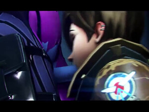 Tracer согласилась попробовать на вкус член Widowmaker из игры ОверВотч