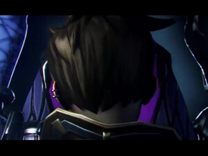 Tracer согласилась попробовать на вкус член Widowmaker из игры ОверВотч