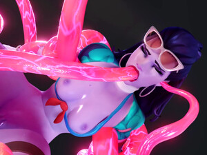 Widowmaker x Tentacles - Meltrib