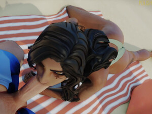 Ana blowjob - Polished jade bell