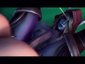 Ее королева - Алекстраза / сильвана World Of Warcraft Futanari