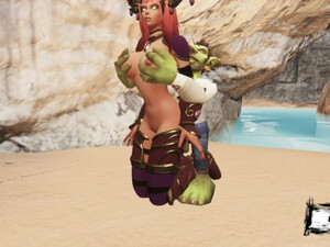 Мировое порно Warcraft. Алекстраза была схвачена в руках гнома!