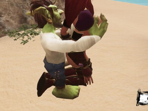 Мировое порно Warcraft. Алекстраза была схвачена в руках гнома!