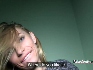 Развел на минет блондинку и трахнул