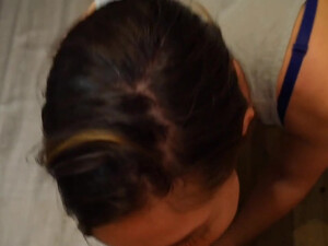 Жена дает мужу в позе раком после великолепного минета