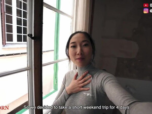 Парень выебал казашку и накончал в рот на горе у моря