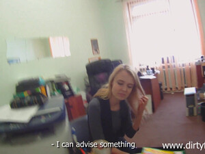 Секс на собеседовании с русской барышней