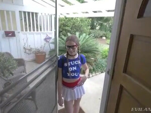 Pigtailed Teen Gets Throated