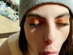 Deepthroat Cum Swallow Cum In Mouth Blowjob Big Tits Alexa Pearl GIF