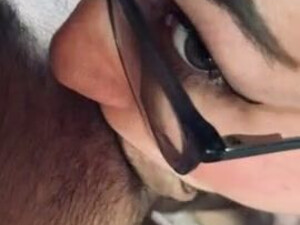 Submissive Kitten Deepthroat Cock Worship Cock Brunette Blowjob Balls Sucking GIF