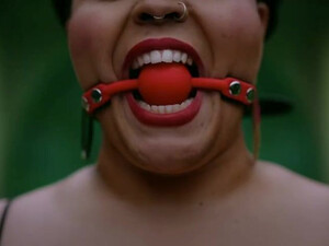 Ball Gagged BDSM GIF