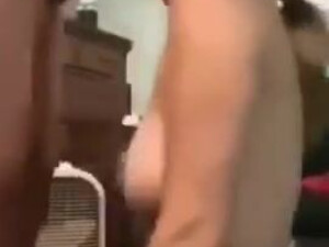 Interracial Handjob Gagging Gag Reflex Forced Face Fuck Ebony Brunette Bouncing Tits Blowjob Big Tits Big Dick Balls Sucking Amateur GIF