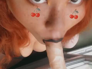 Sucking Dildo Deepthroat Blowjob BDSM GIF